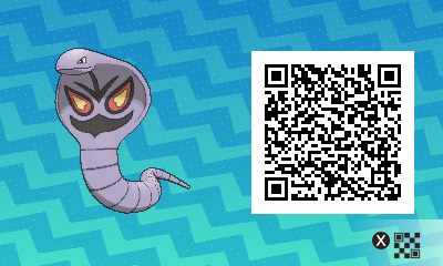 QRCode de arbok Pokémon Ultra-Soleil et Ultra-Lune