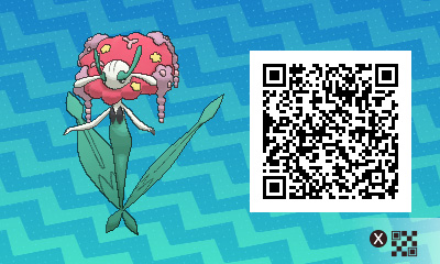 QRCode de florges Pokémon Ultra-Soleil et Ultra-Lune
