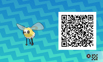 qrCode de Bombydou Pokémon Soleil et Lune