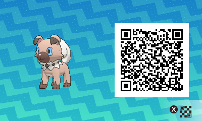 qrCode de Rocabot Pokémon Soleil et Lune