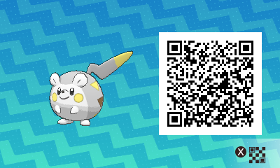 qrCode de Togedemaru Pokémon Soleil et Lune