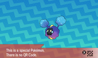 qrCode de Cosmog Pokémon Soleil et Lune