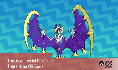 qrCode de Lunala Pokémon Soleil et Lune