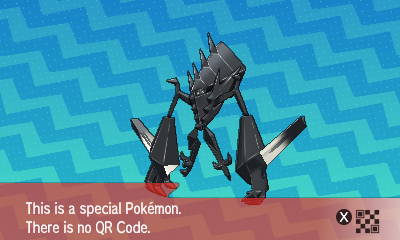 qrCode de Necrozma Pokémon Soleil et Lune