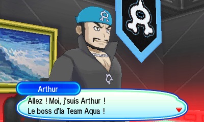Arthur Team Aqua Pokémon Ultra-Soleil et Ultra-Lune