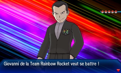 Giovanni Team Rainbow Rocket Pokémon Ultra-Soleil et Ultra-Lune