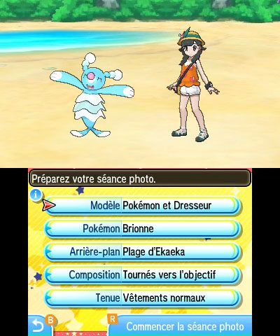 Club Photo d'Alola Pokémon Ultra-Soleil et Ultra-Lune