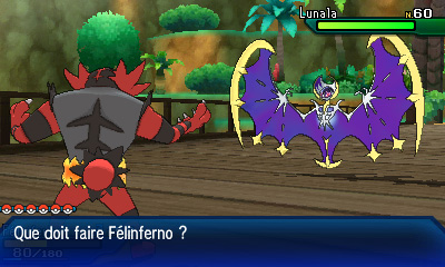 Capture de Lunala Pokémon Ultra-Soleil et Ultra-Lune