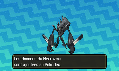 Capture de Nécrozma Pokémon Ultra-Soleil et Ultra-Lune