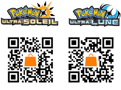 QRCode de  Pokémon Ultra-Soleil et Ultra-Lune