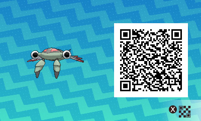 QRCode de anorith Pokémon Ultra-Soleil et Ultra-Lune