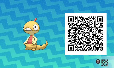 QRCode de baggiguane Pokémon Ultra-Soleil et Ultra-Lune