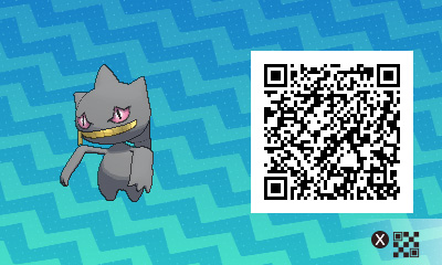 QRCode de branette Pokémon Ultra-Soleil et Ultra-Lune