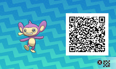 QRCode de capumain Pokémon Ultra-Soleil et Ultra-Lune