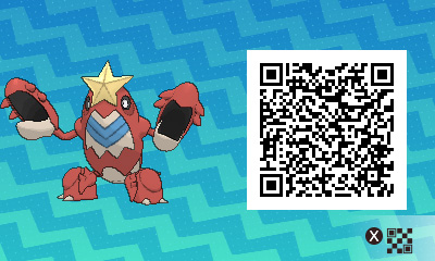 QRCode de colhomard Pokémon Ultra-Soleil et Ultra-Lune