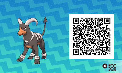 QRCode de demolosse Pokémon Ultra-Soleil et Ultra-Lune