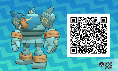 QRCode de golemastoc Pokémon Ultra-Soleil et Ultra-Lune