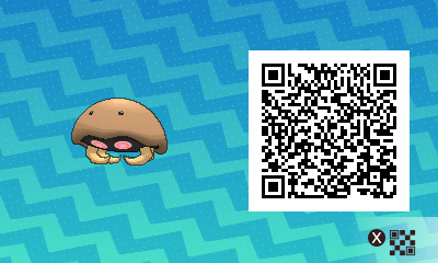 QRCode de kabuto Pokémon Ultra-Soleil et Ultra-Lune