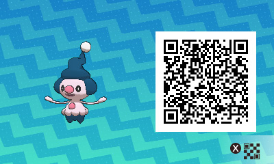 QRCode de mime-jr Pokémon Ultra-Soleil et Ultra-Lune