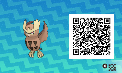 QRCode de noarfang Pokémon Ultra-Soleil et Ultra-Lune