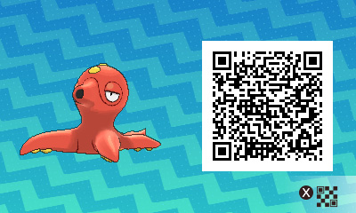 QRCode de octillery Pokémon Ultra-Soleil et Ultra-Lune