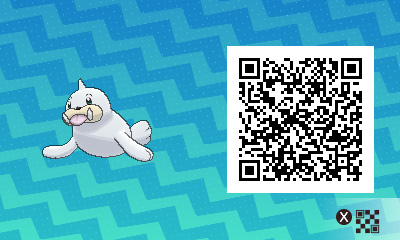 QRCode de otaria Pokémon Ultra-Soleil et Ultra-Lune