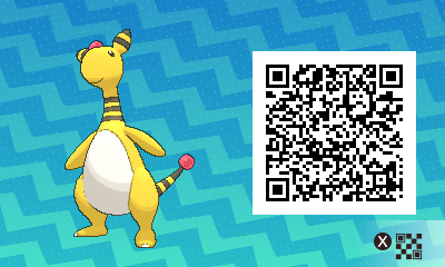 QRCode de pharamp Pokémon Ultra-Soleil et Ultra-Lune