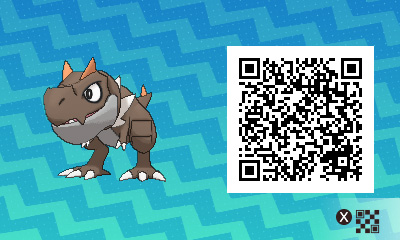 QRCode de ptyranidur Pokémon Ultra-Soleil et Ultra-Lune