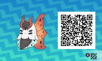 QRCode de pyrax Pokémon Ultra-Soleil et Ultra-Lune