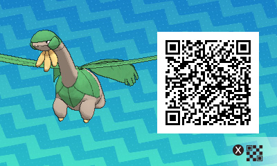 QRCode de tropius Pokémon Ultra-Soleil et Ultra-Lune