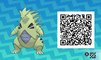 QRCode de tyranocif Pokémon Ultra-Soleil et Ultra-Lune