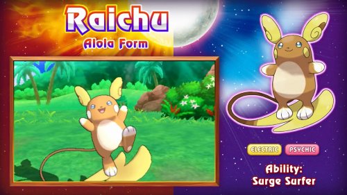 Raichu D'Alola Poképon Soleil et Lune