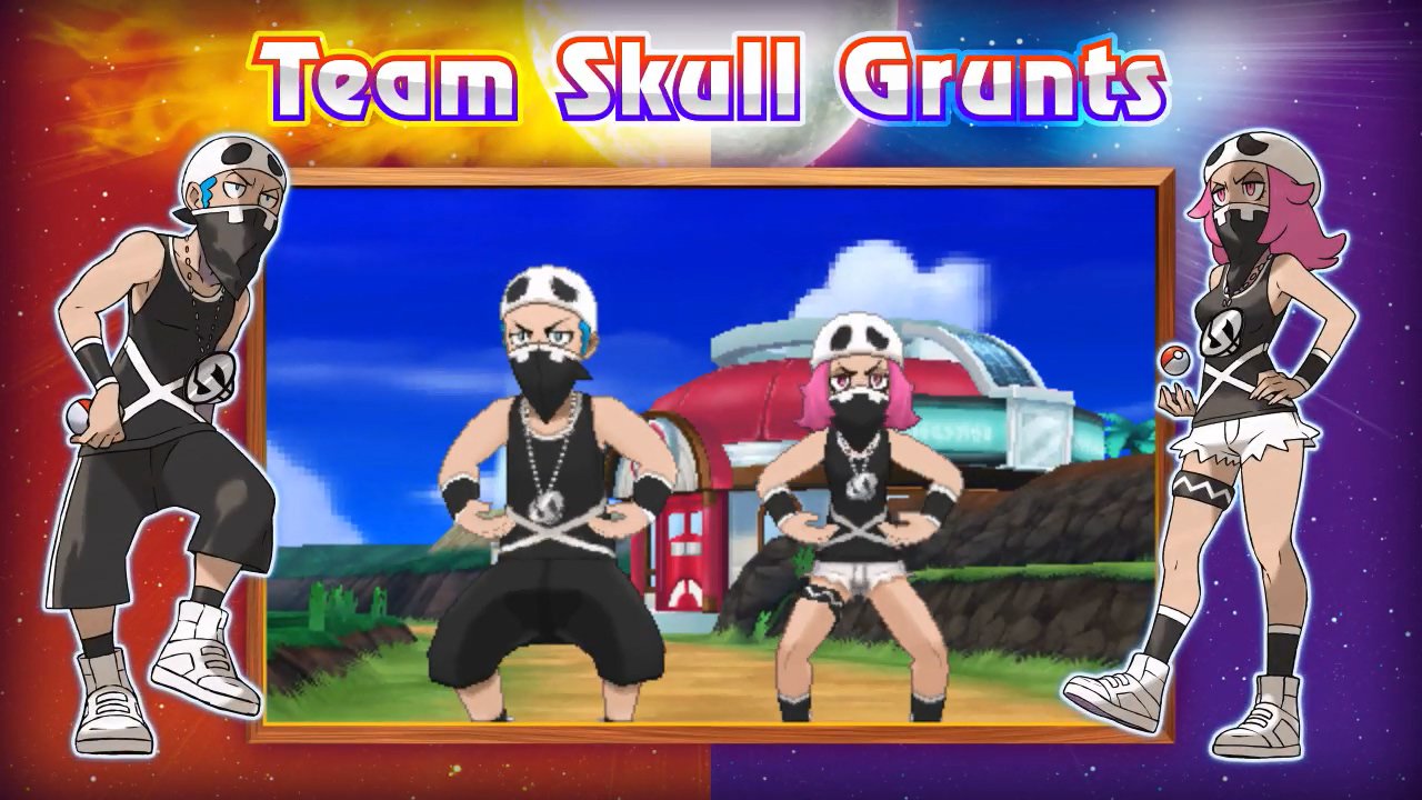 Sprites team Skull Pokemon Soleil et Lune