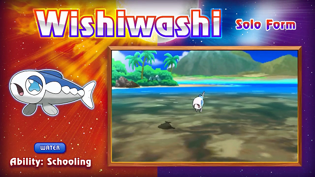 Wishiwashi forme Solo Pokémon Soleil et Lune