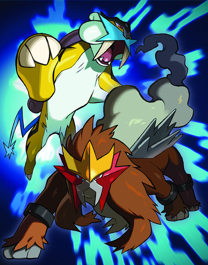 Raikou et Entei distribués au mois d'Avril sur Pokémon Ultra-Soleil et Ultra-Lune